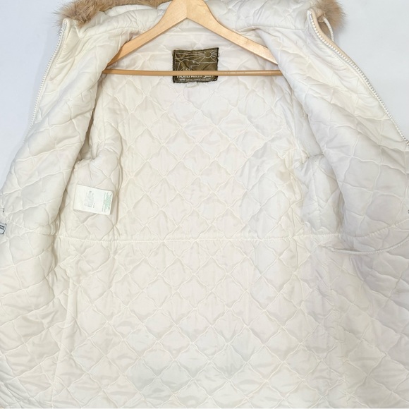 Vintage Northern Sun Virgin Wool Hood Parka Embroidered Alaska Hunt Otter Husky - Picture 12 of 16